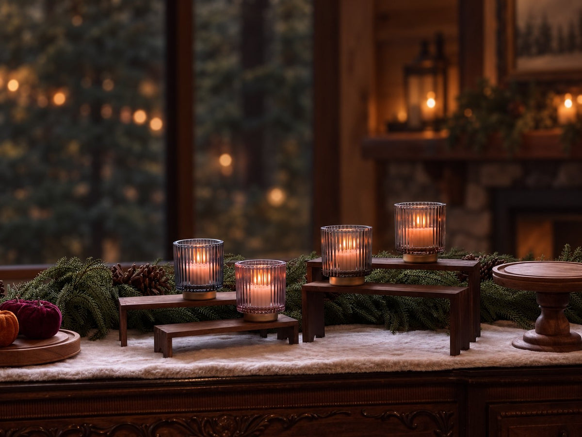 Nordic Stripe Glass Luminary