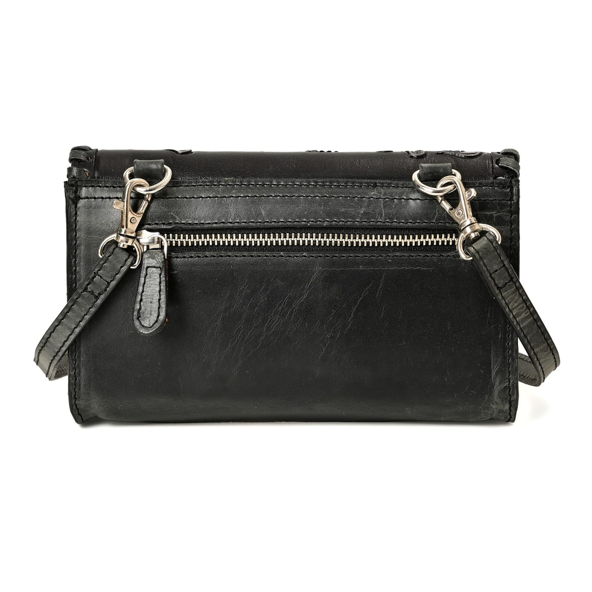 Alberta Ranch Cowhide Crossbody (Black, Brown)