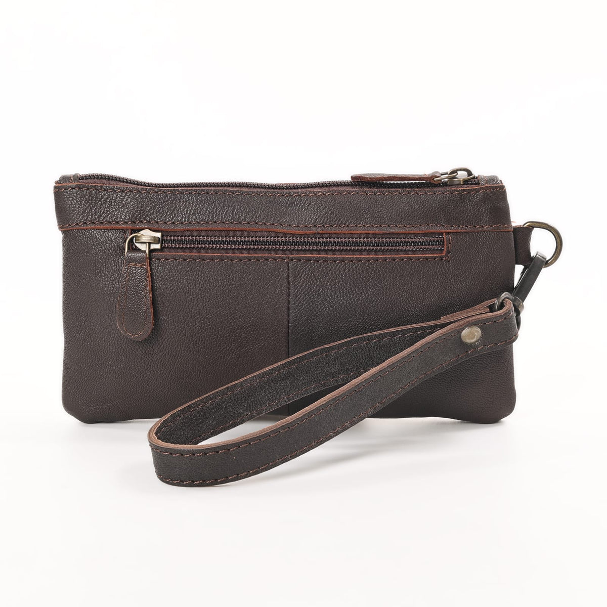 Cowhide Tooled Wristlet Wallet