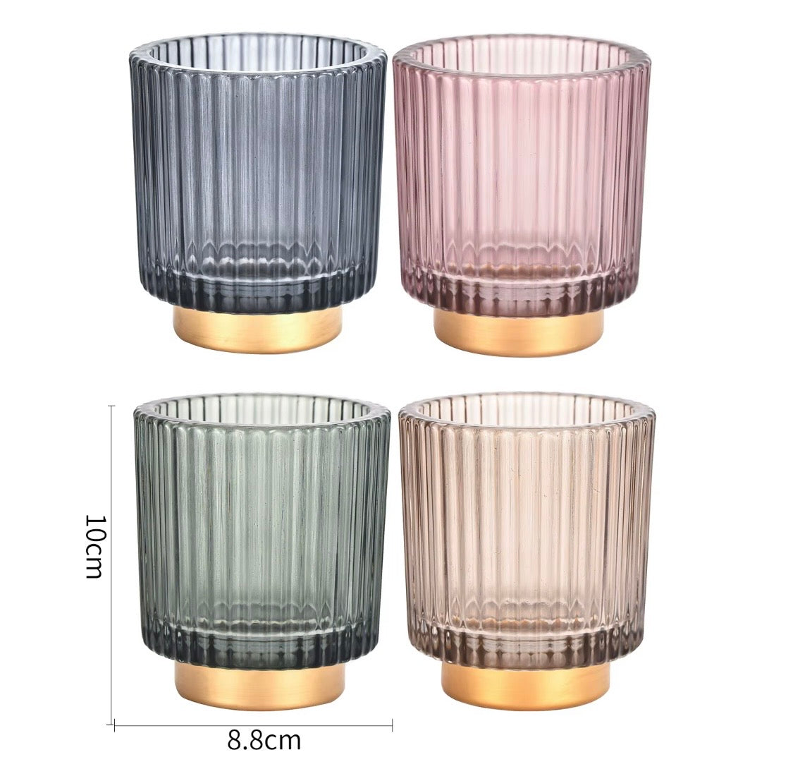 Nordic Stripe Glass Luminary