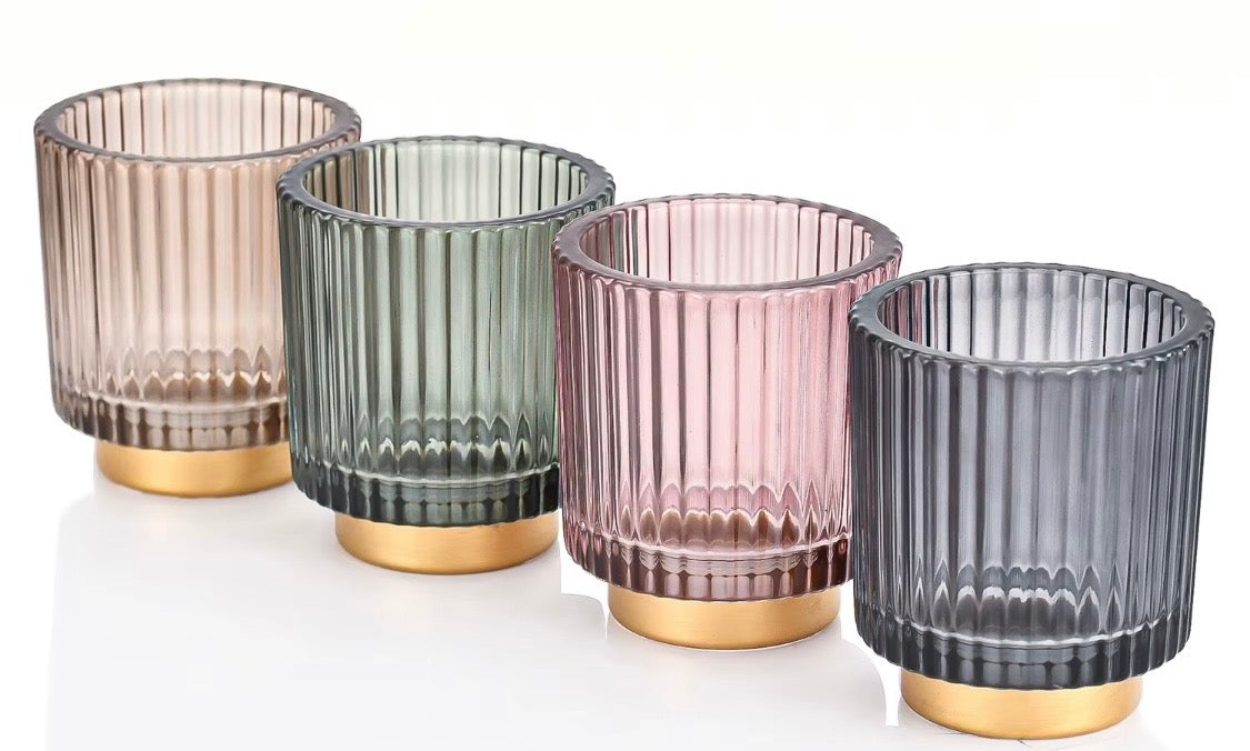 Nordic Stripe Glass Luminary