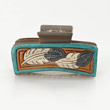 Ranch Feather Hair Claw Clip