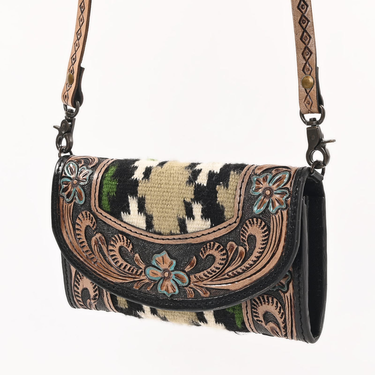 Sunset Tooled Trifold Wallet
