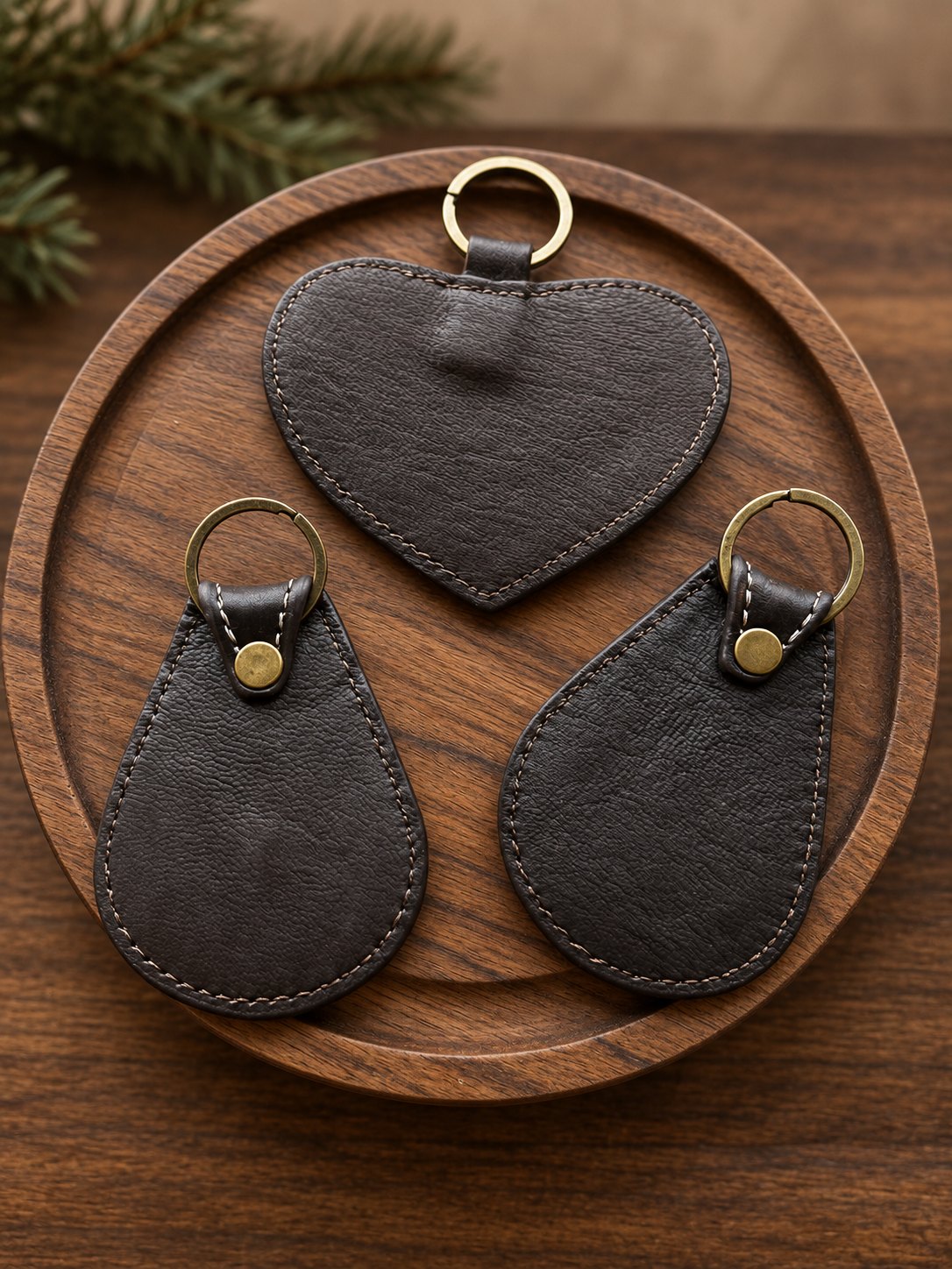 Feather & Sunflower Trail Keychain