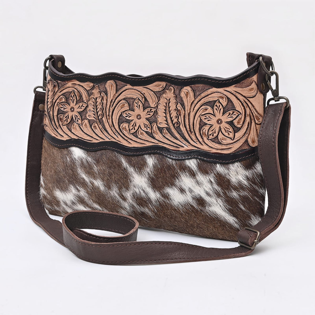Western Boho Cowhide Crossbody
